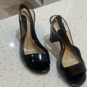 Kate Spade Black Patent Leather Slingback Heels - 6.5B - Never worn